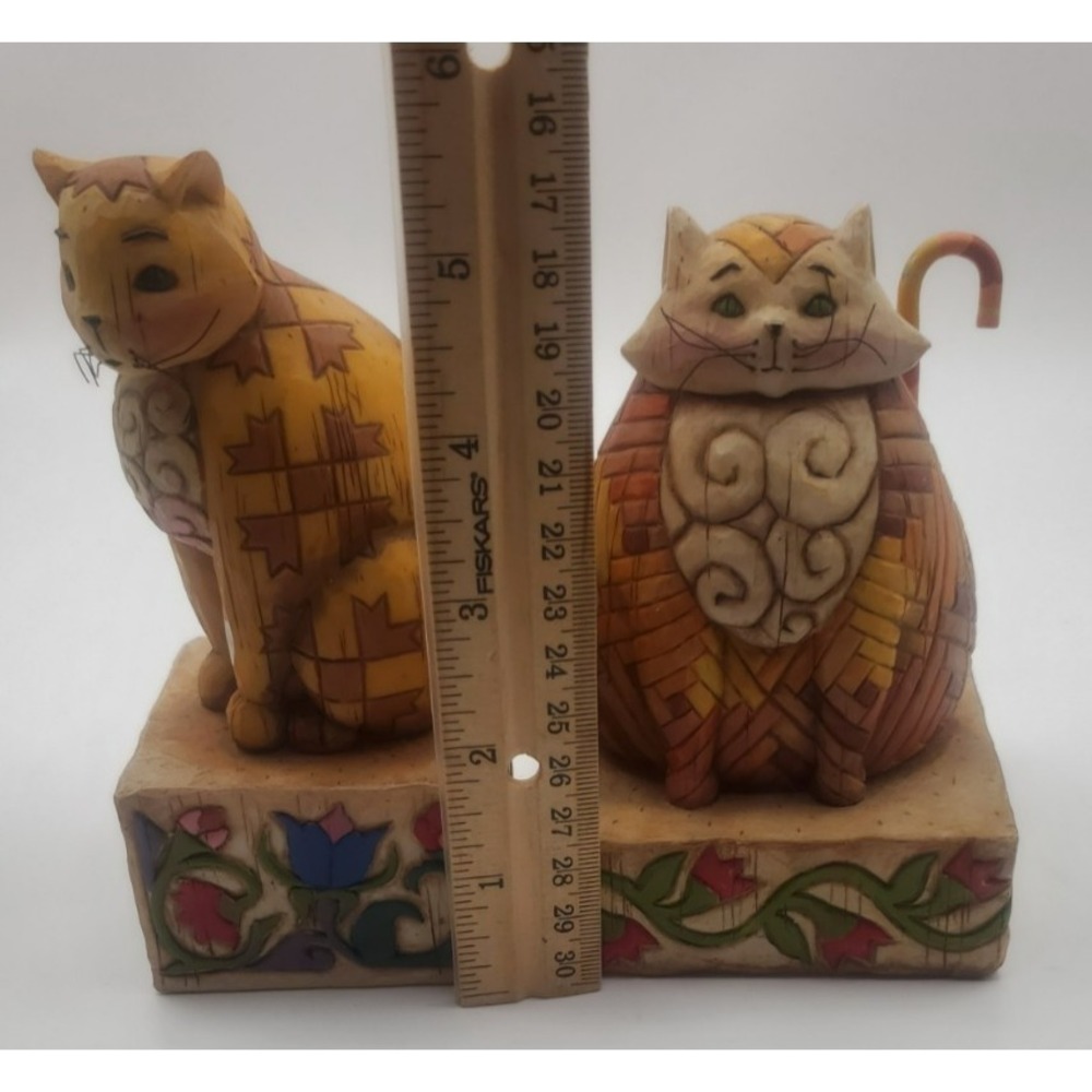 Vintage Jim Shore Heartwood Creek Cat Elijah 114422/ Jasper 114424‎ Ensco Figure - Picture 8 of 9